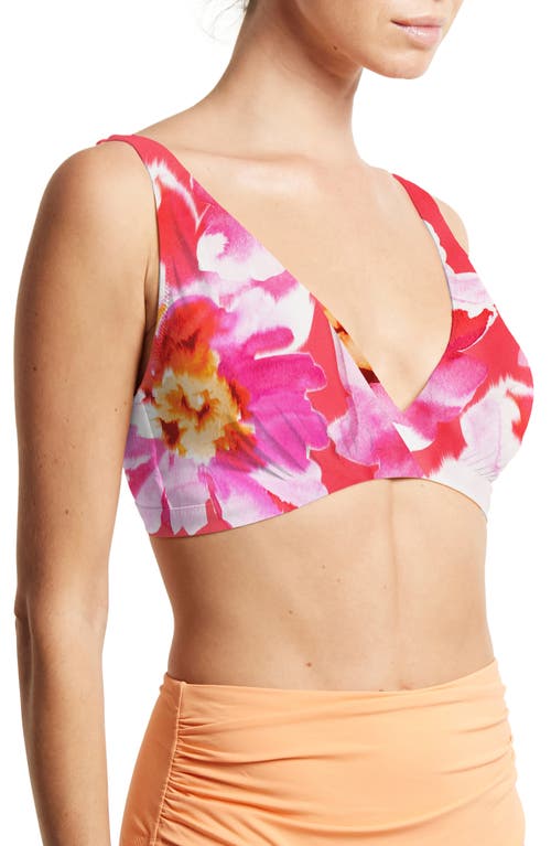 Hanky Panky Wrap Front Bikini Top In Pink