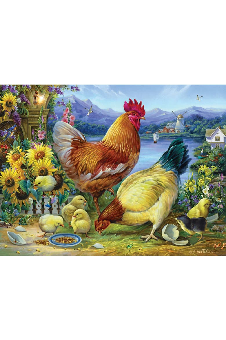 Rooster Walk 500 piece Jigsaw Puzzle for Adults, Alternate, color, Multicolor