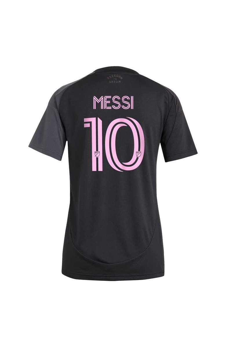 adidas Women's adidas Lionel Messi Black Inter Miami CF 2025 The Fortitude Kit Replica Player Jersey, Alternate, color, Black