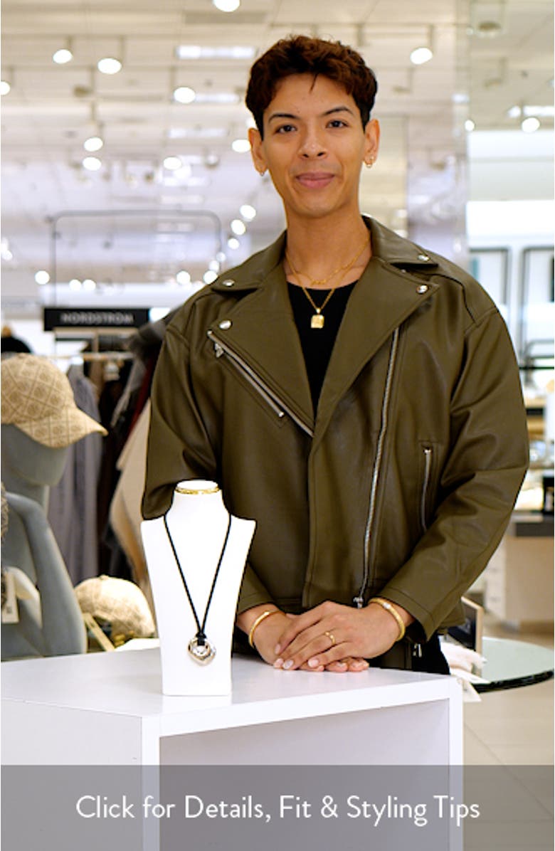 Molten Disc Pendant Necklace, sales video thumbnail