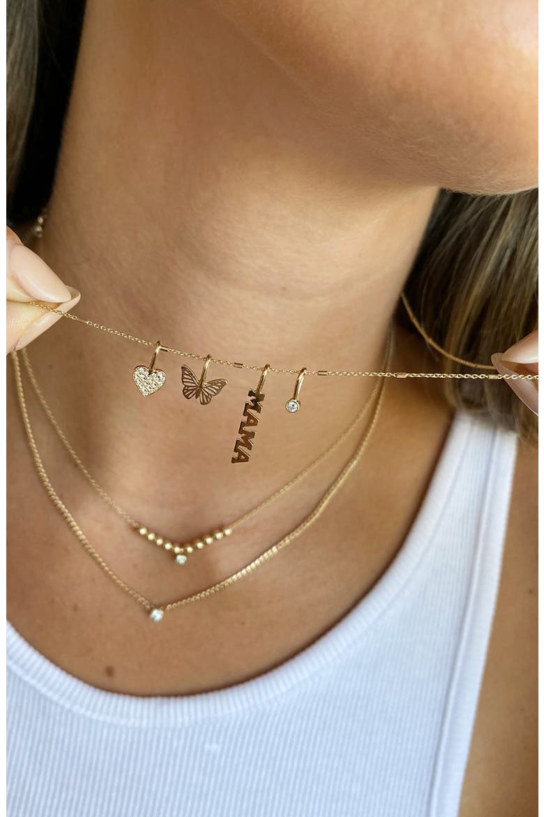 Tiny Mama Charm, Alternate, color, YELLOW GOLD
