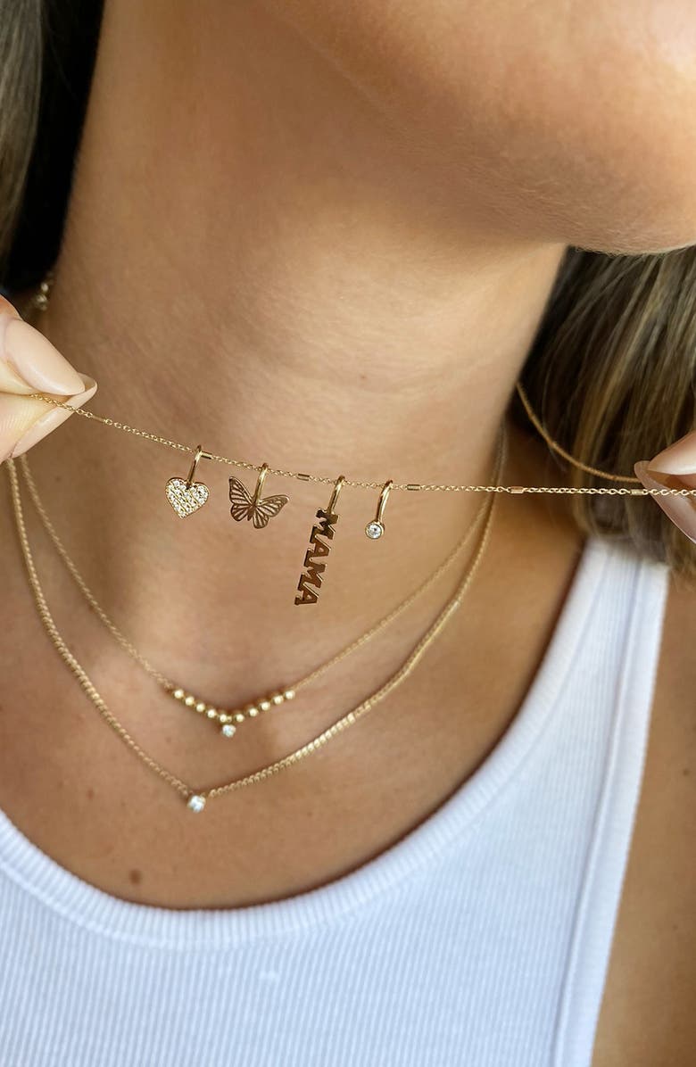 Zoë Chicco Tiny Mama Charm, Alternate, color, Yellow Gold