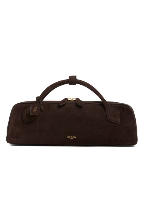 Le Teckel Suede East/West Clutch