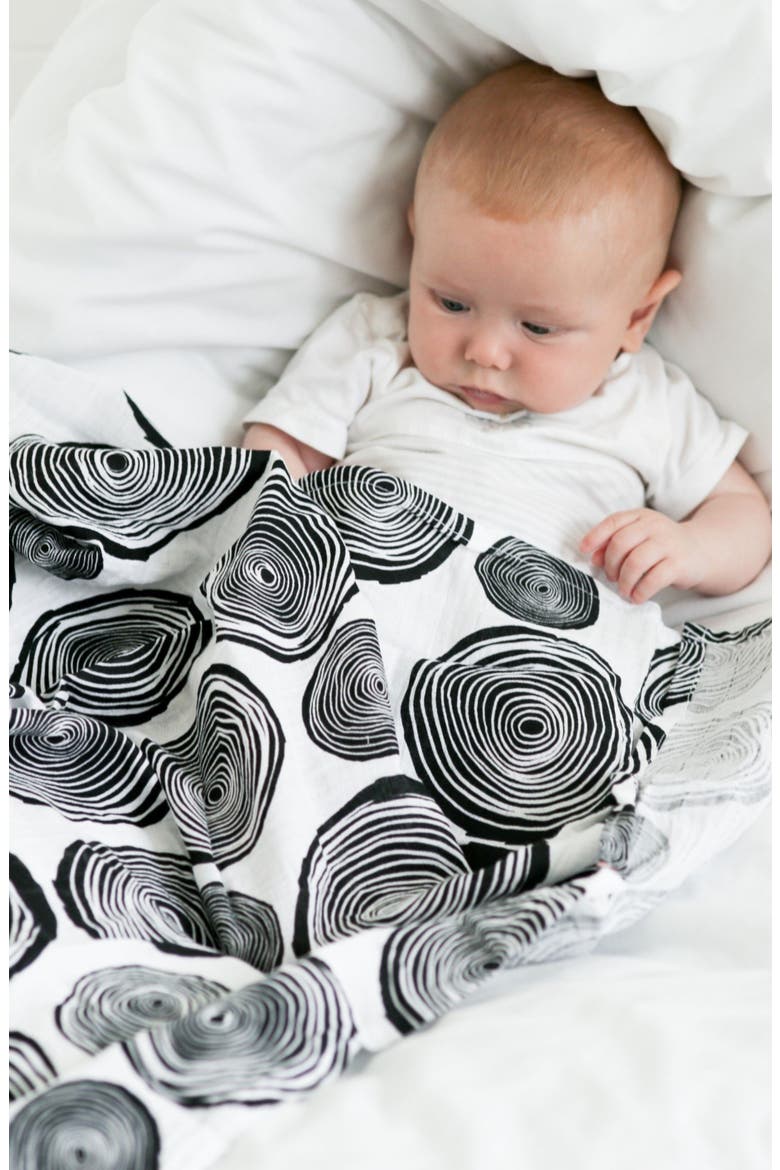 3-Pack Plant Sensory Organic Cotton Muslin Blankets, Alternate, color, PLANT PRINT