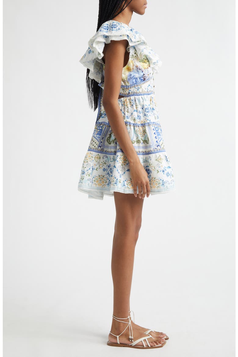 My Homespun Heart Fit & Flare Linen Minidress, Alternate, color, MY HOMESPUN HEART