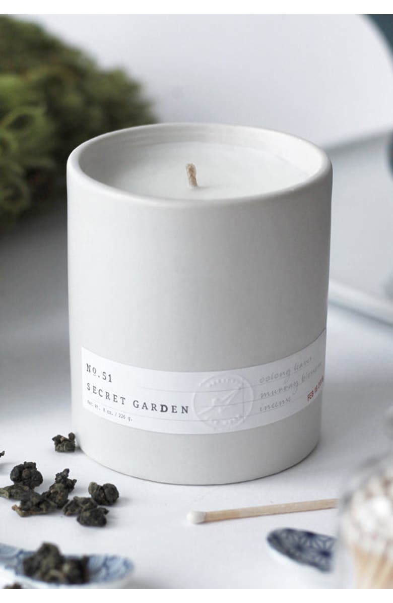 Aerangis No. 51 Secret Garden Scented Candle, Alternate, color, White