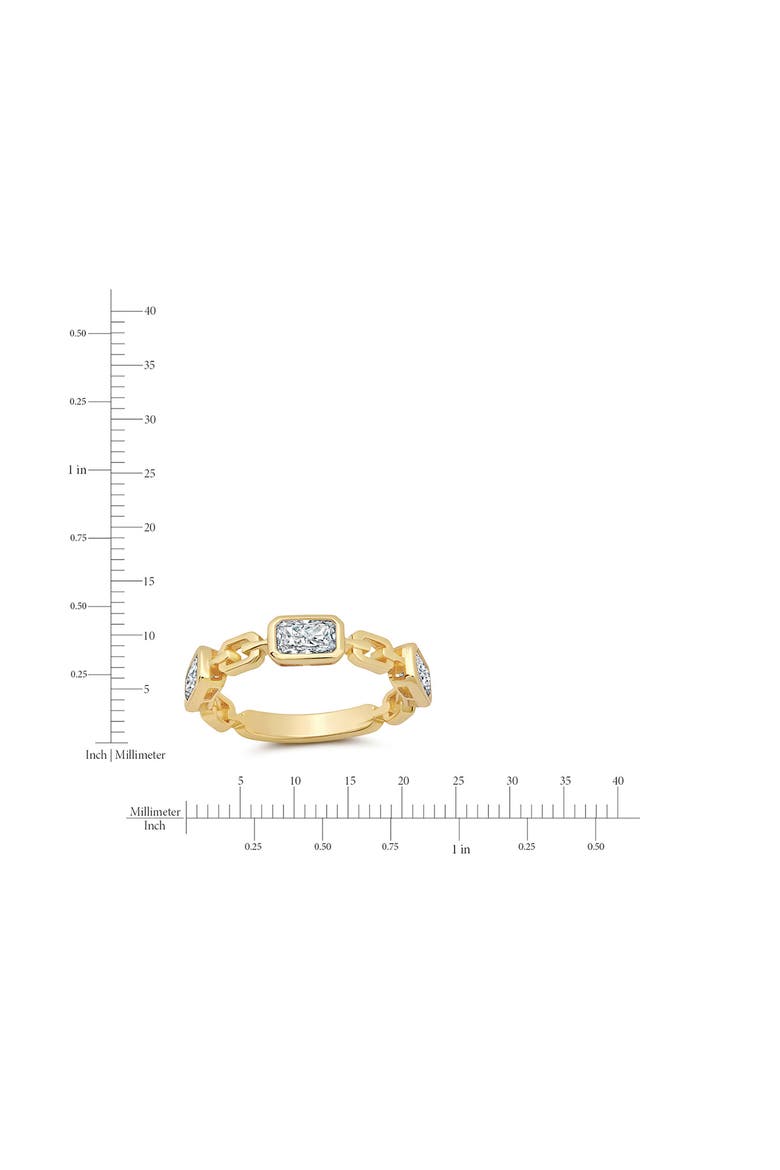 Radiant Frozen Link Ring, Alternate, color, 18KYG/ CLEAR STONE