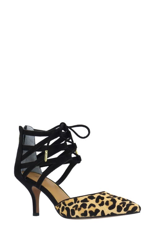 J. Reneé Milina Ankle Strap Pointed Toe Pump In Multi