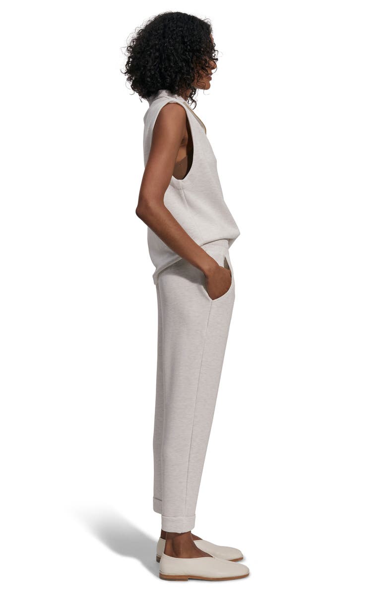 Varley Rolled Cuff Pants, Alternate, color, Ivory Marl