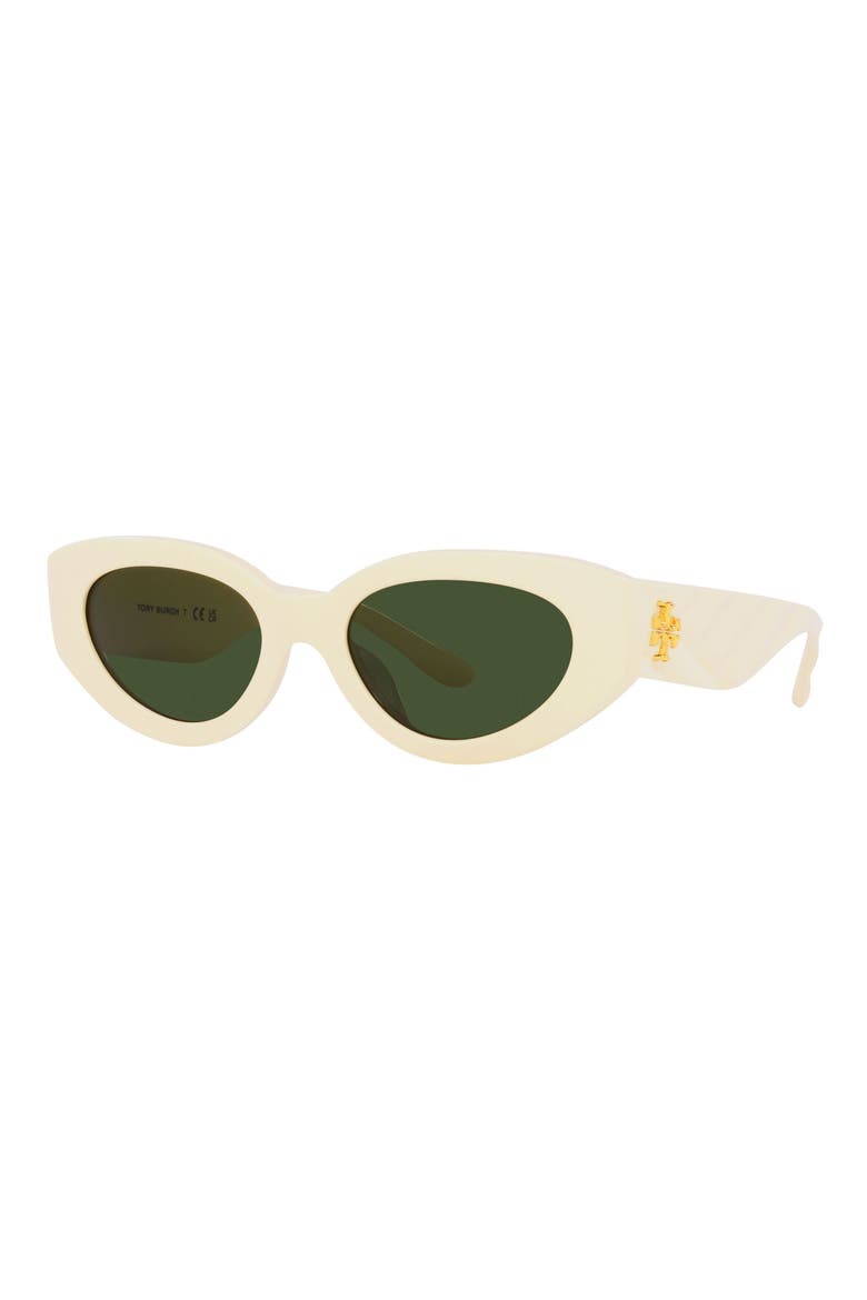 51mm Cat Eye Sunglasses, Alternate, color, IVORY