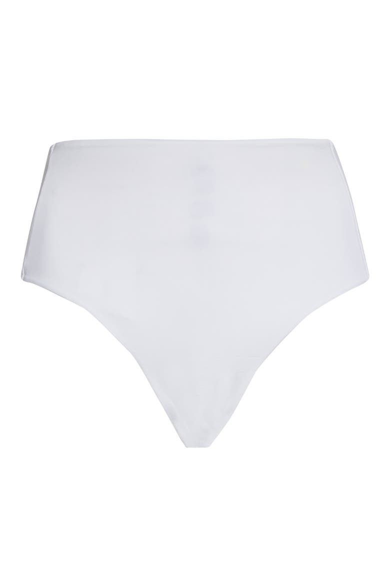 Sabina Beachwear High Waist Bikini Bottoms, Alternate, color, WHITE