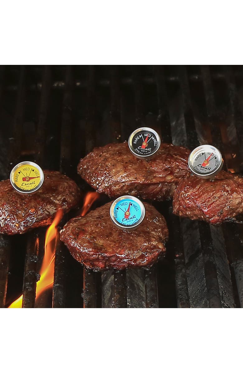 ESCALI Easy Read Steak Thermometer Set, Alternate, color, Metallic Silver