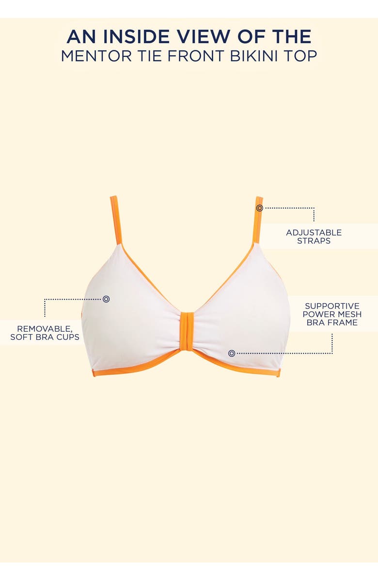 Swimsuits for All Mentor Tie Front Bikini Top, Alternate, color, Black