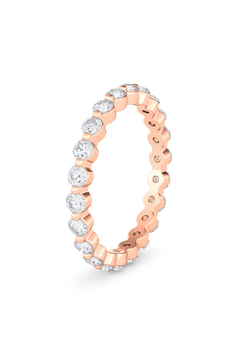 Lab Grown Diamond Single Prong Eternity Band Ring, Alternate, color, ROSE GOLD
