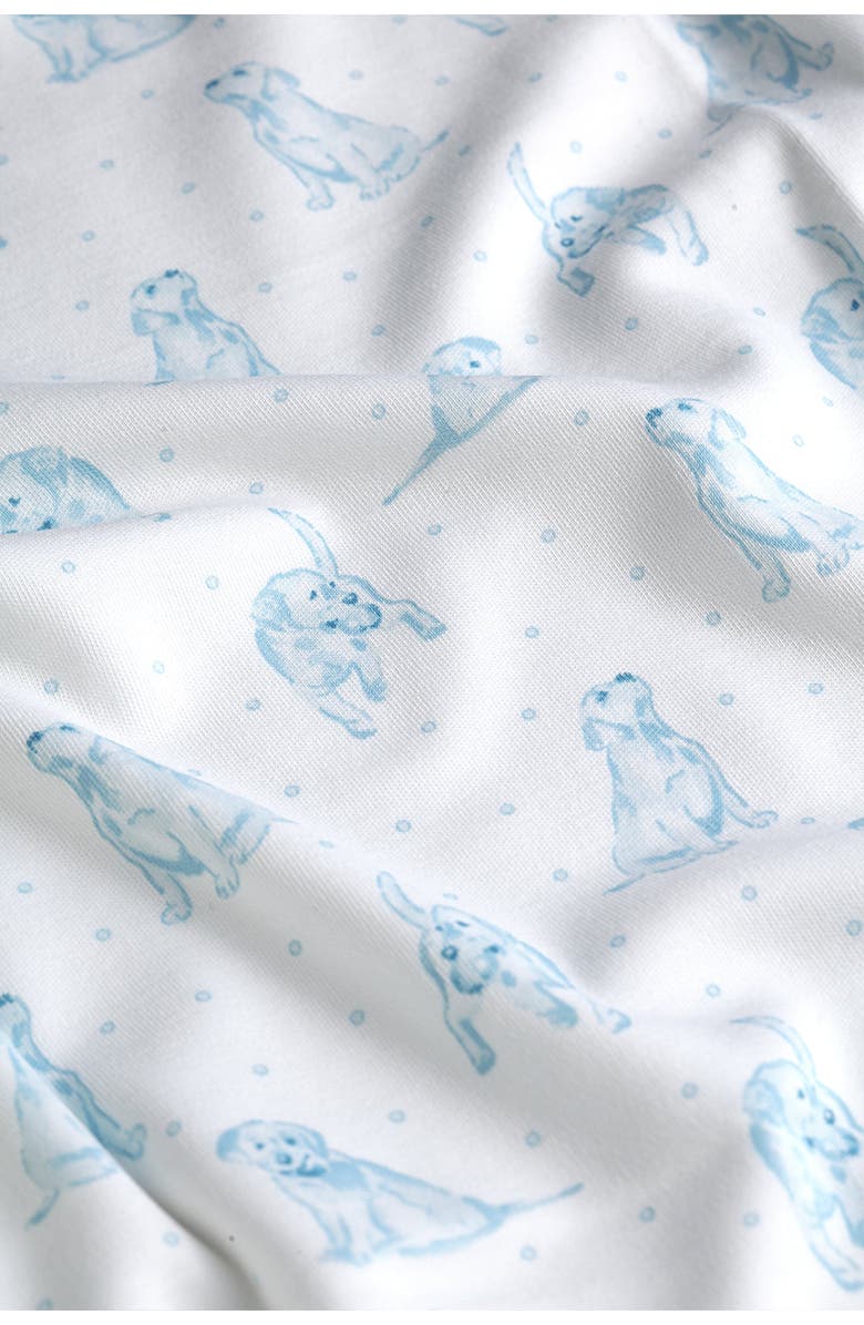 Nellapima Blue Puppy Love Print Blanket - Baby, Alternate, color, Blue