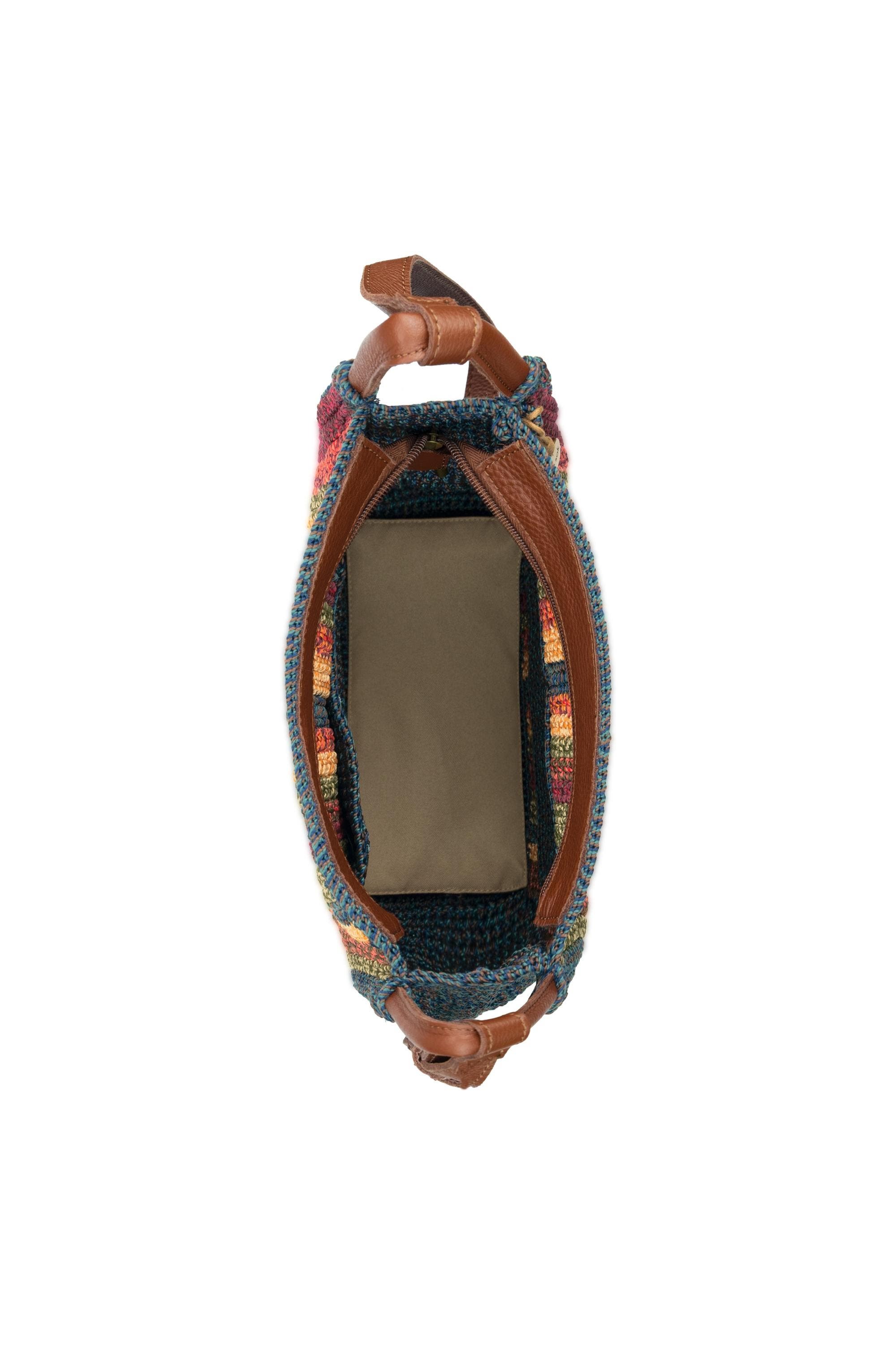 Los Feliz Crossbody Crochet Bag, Alternate, color, Woodland Stripe
