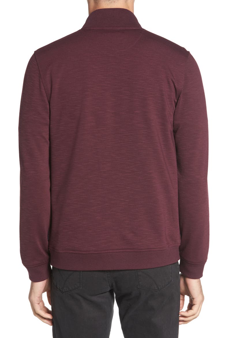 Jam Trim Fit Jacket, Alternate, color, DARK RED