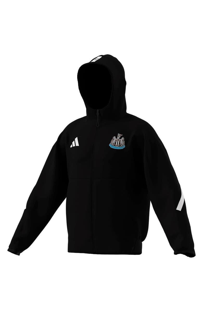 adidas Men's adidas Black Newcastle United 2025/26 Anthem Full-Zip Jacket, Alternate, color,