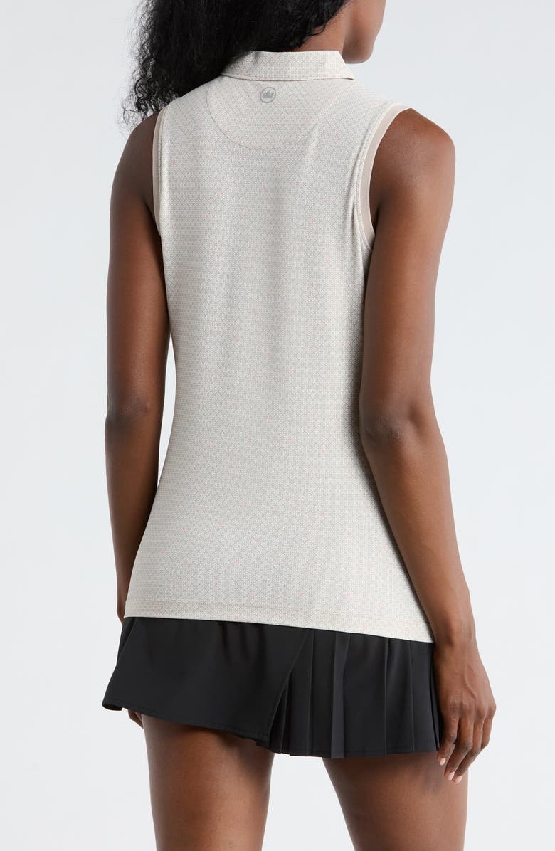 Peter Millar Casa Capri Sport Mesh Sleeveless Polo, Alternate, color, Pebble