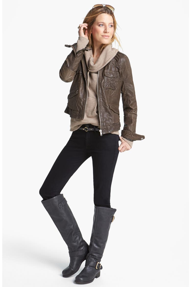 'Colette' Skinny Stretch Jeans, Alternate, color, BLACK INDIGO