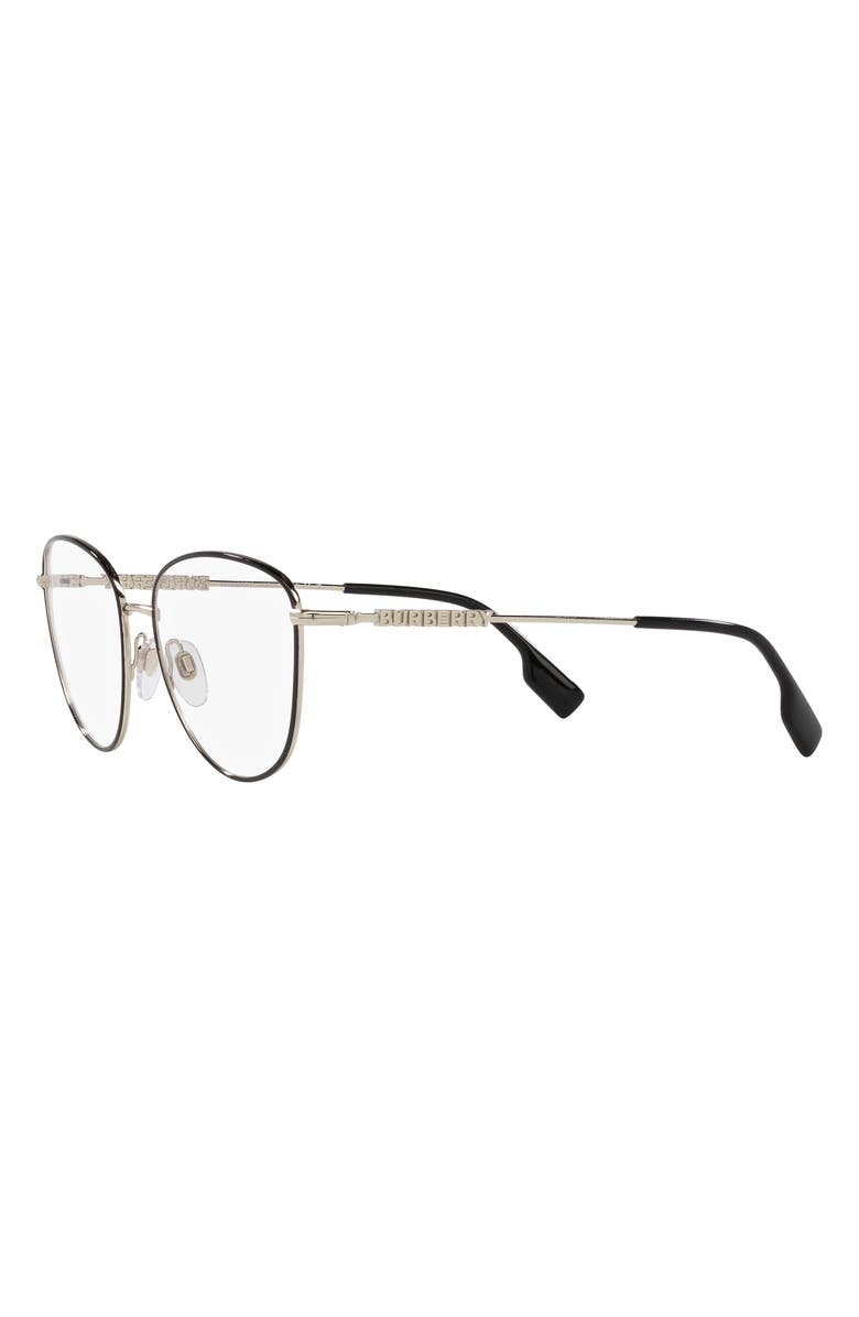 Burberry Virginia 53mm Phantos Optical Glasses, Alternate, color, Black