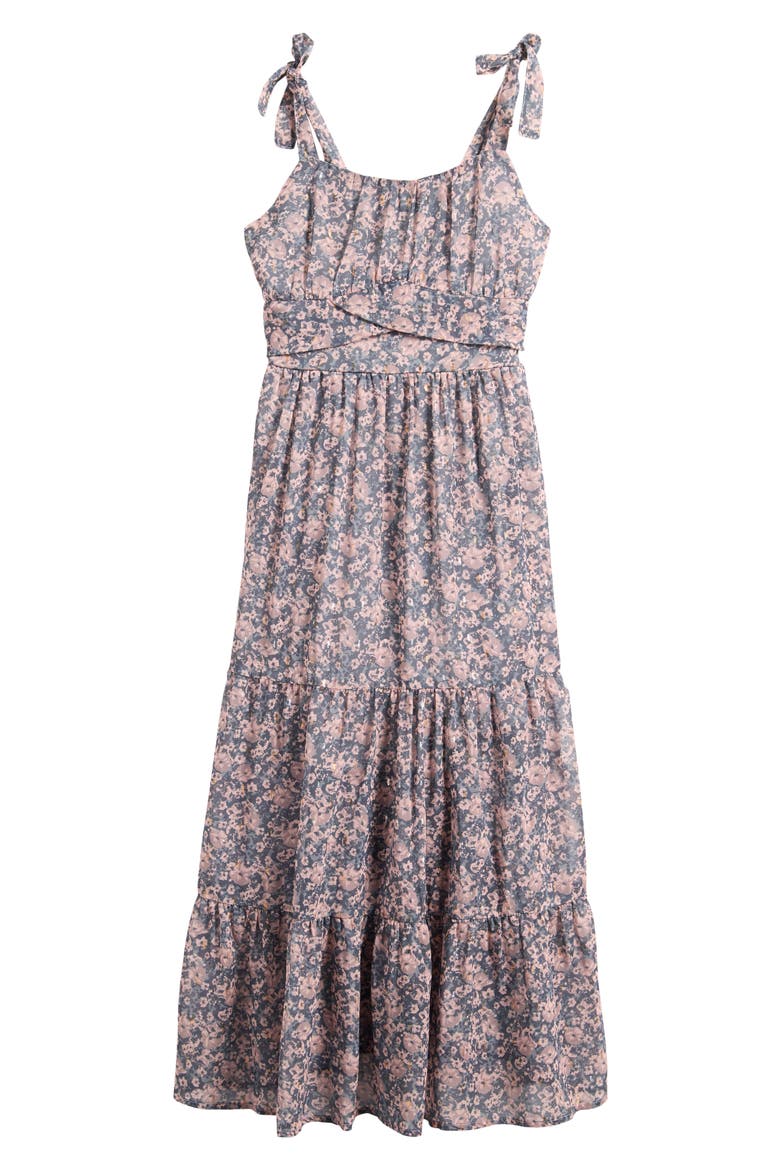 Kids' Emma Tiered Maxi Dress, Main, color, MAUVE