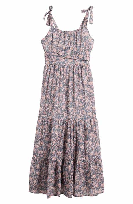 Ava & Yelly Kids' Emma Tiered Maxi Dress