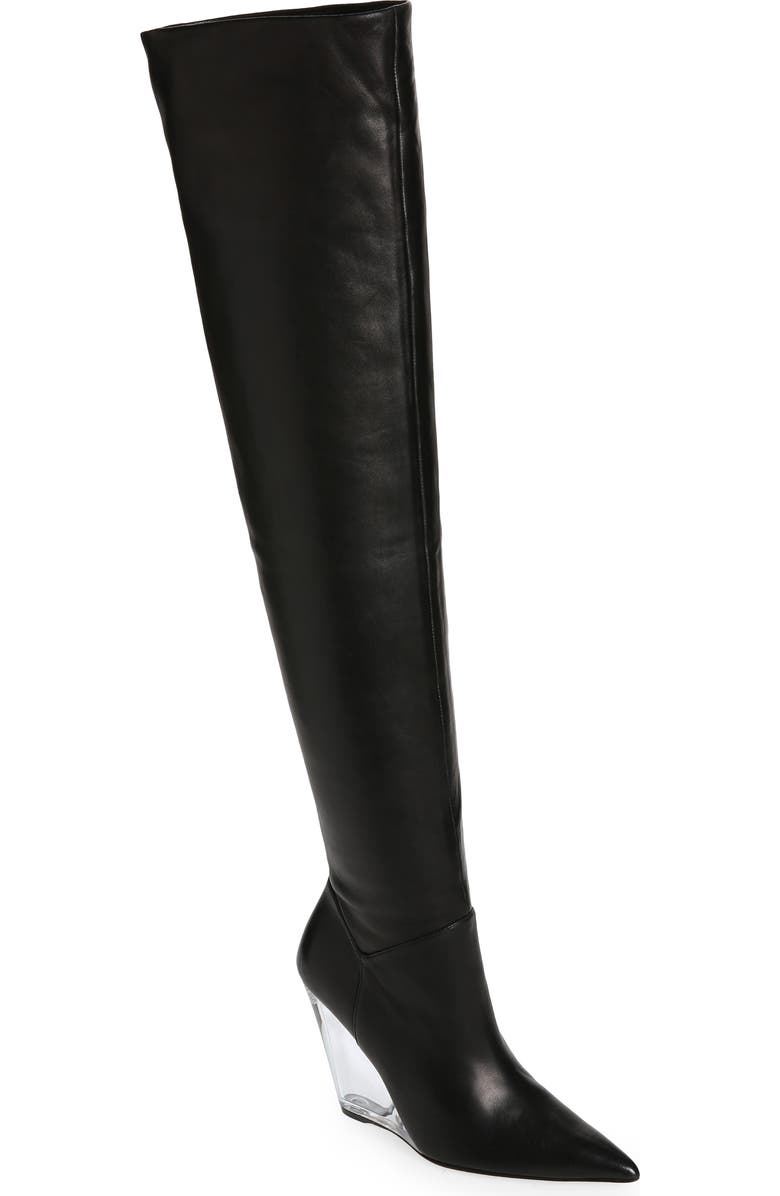 Stuart Weitzman Lucite 100 Wedge Boot, Main, color,