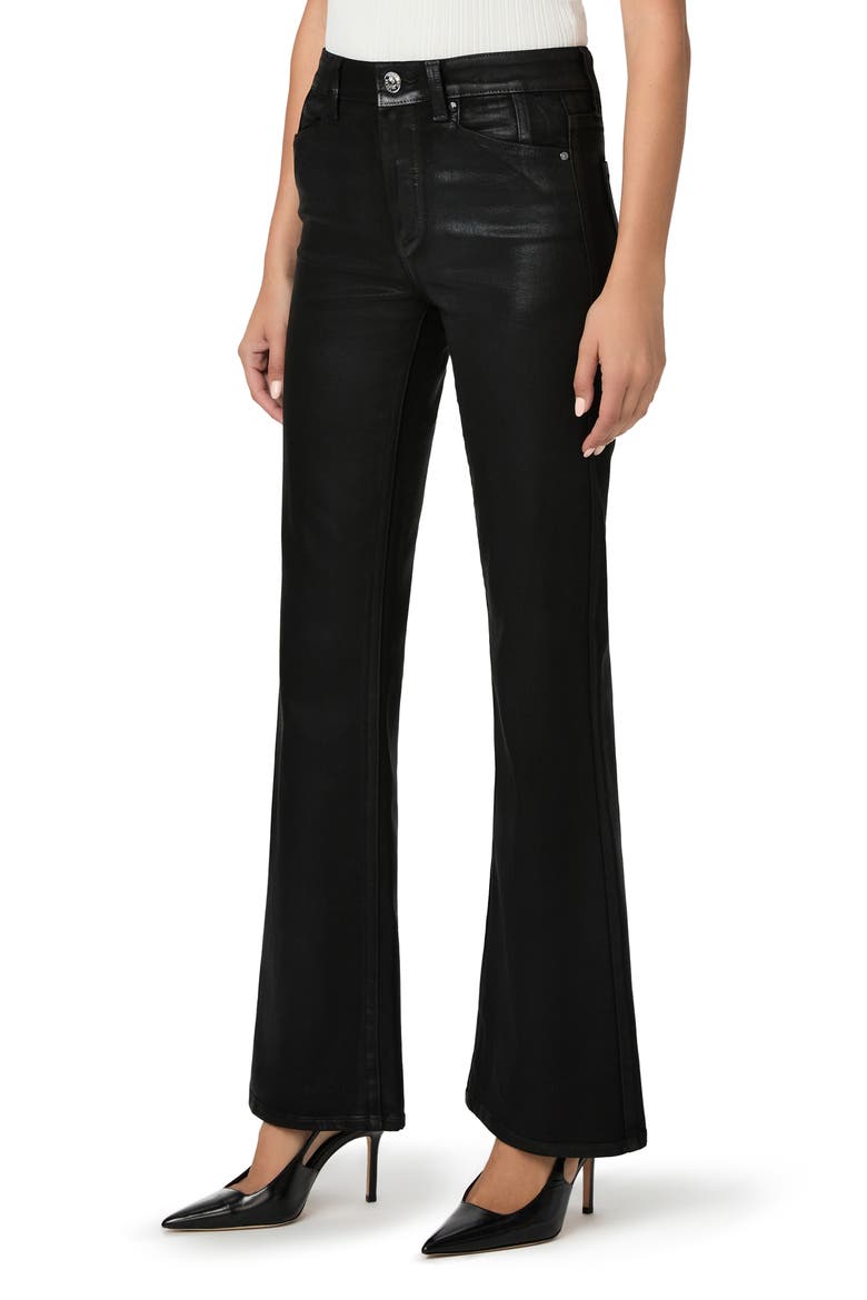 Sofia High Waist Flare Leg Jeans, Alternate, color, BLACK FOG LUXE COATING