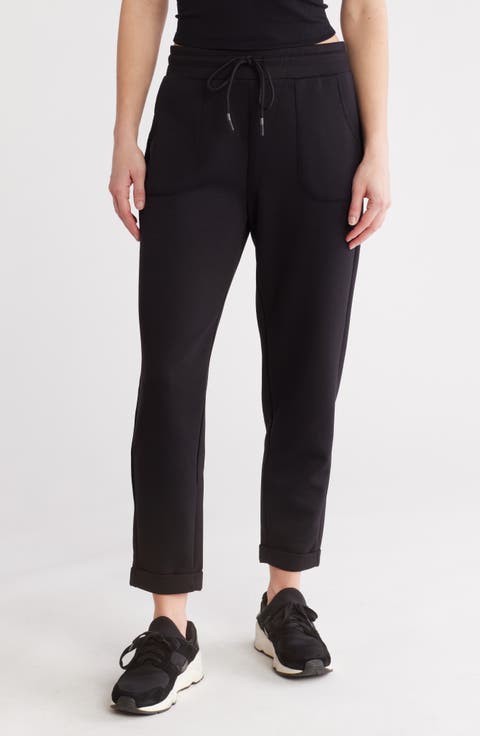 Pocket Cuffed Scuba Knit Joggers