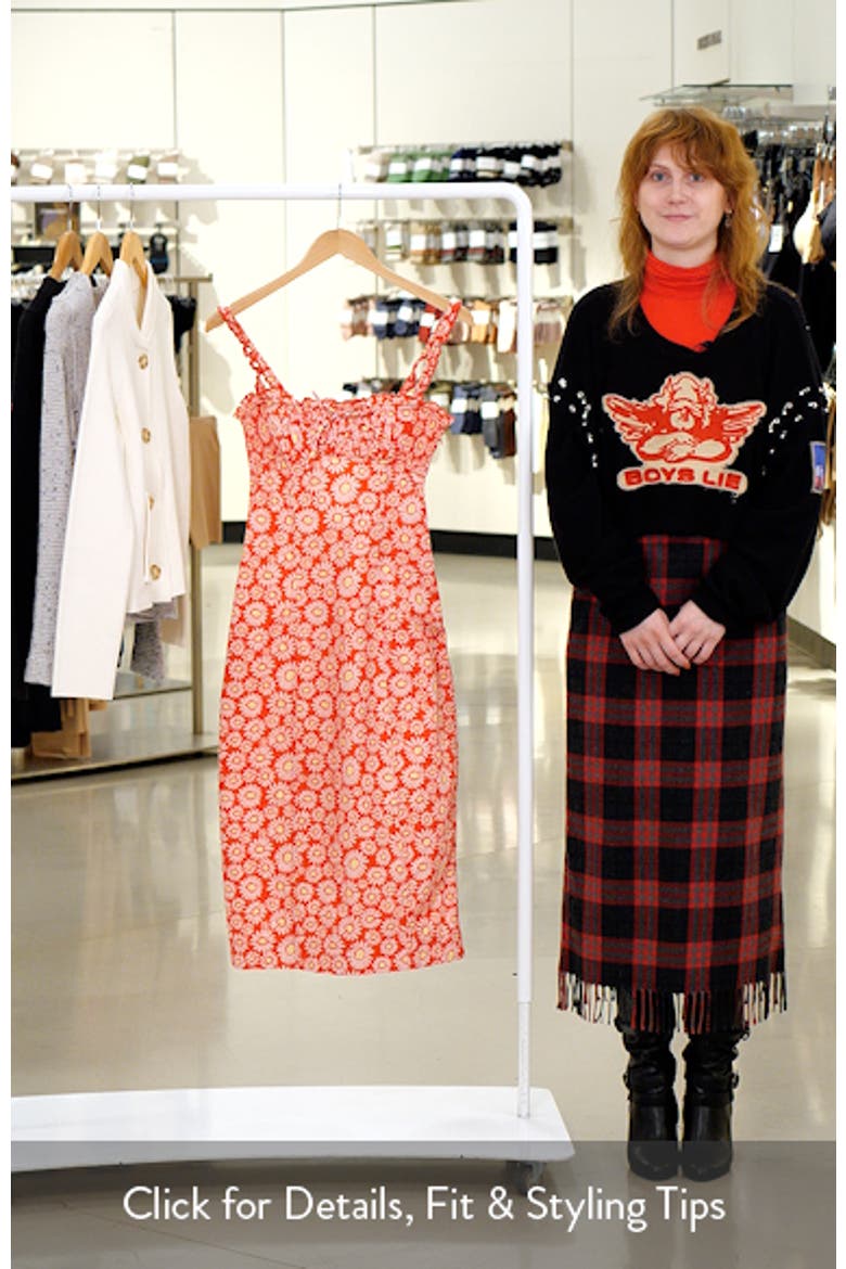 Lucinda Floral Print Midi Dress (Women) | Nordstromrack