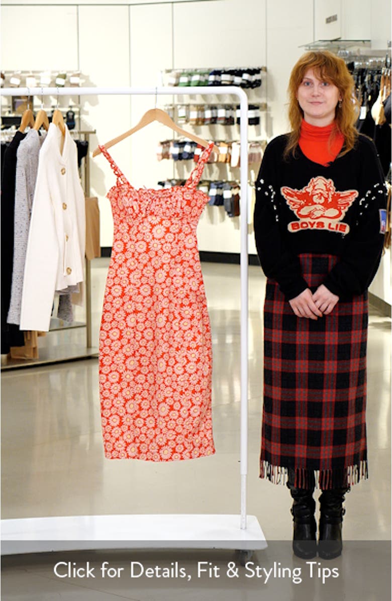 Lucinda Floral Print Midi Dress, sales video thumbnail