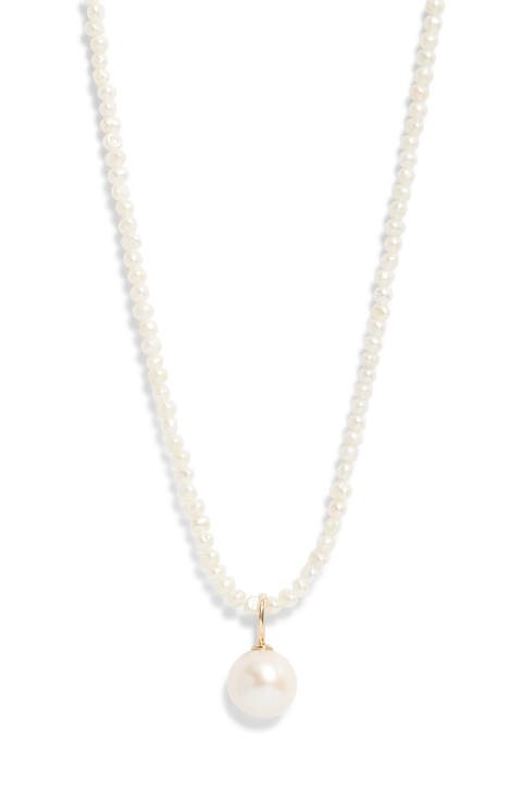 Freshwater Pearl Long Pendant Necklace