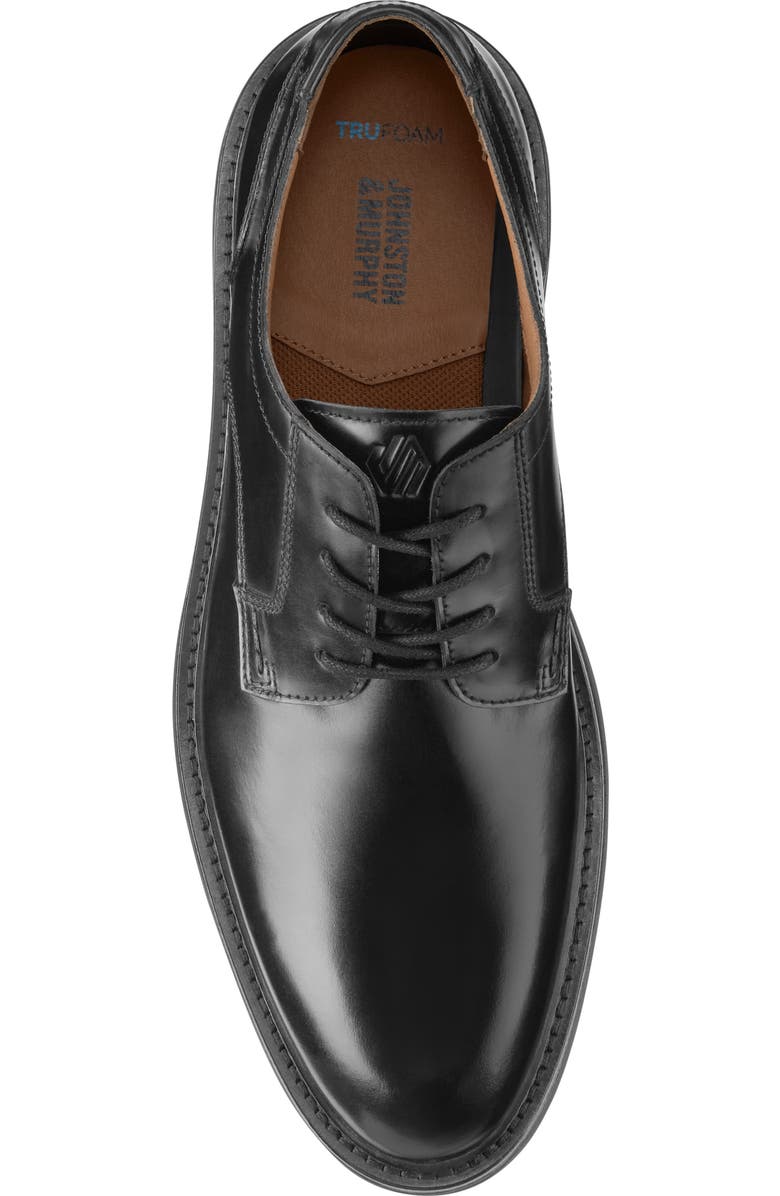 Johnston & Murphy Hodges Plain Toe Derby, Alternate, color, Black