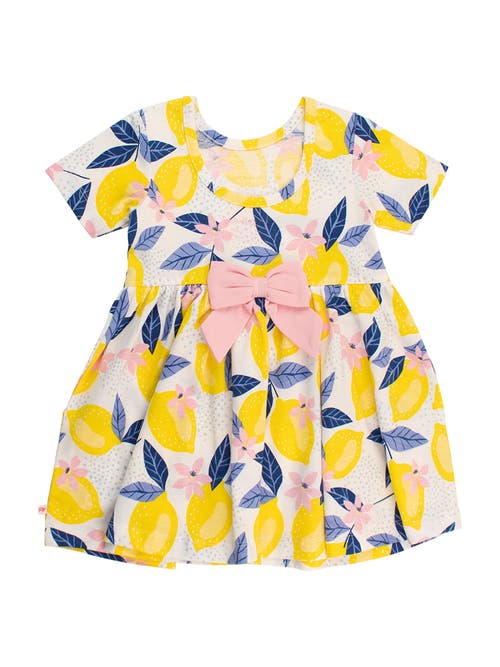 Rufflebutts Knit Short Sleeve Twirl Dress In Multi