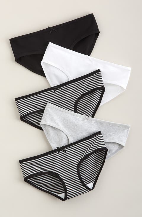 Kids' Assorted 5-Pack Stretch Cotton Hipster Briefs