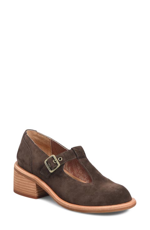 Jesse Leather T-Strap Pump