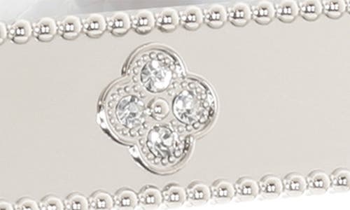 Lawrence Frames Crystal Clover Picture Frame In Silver