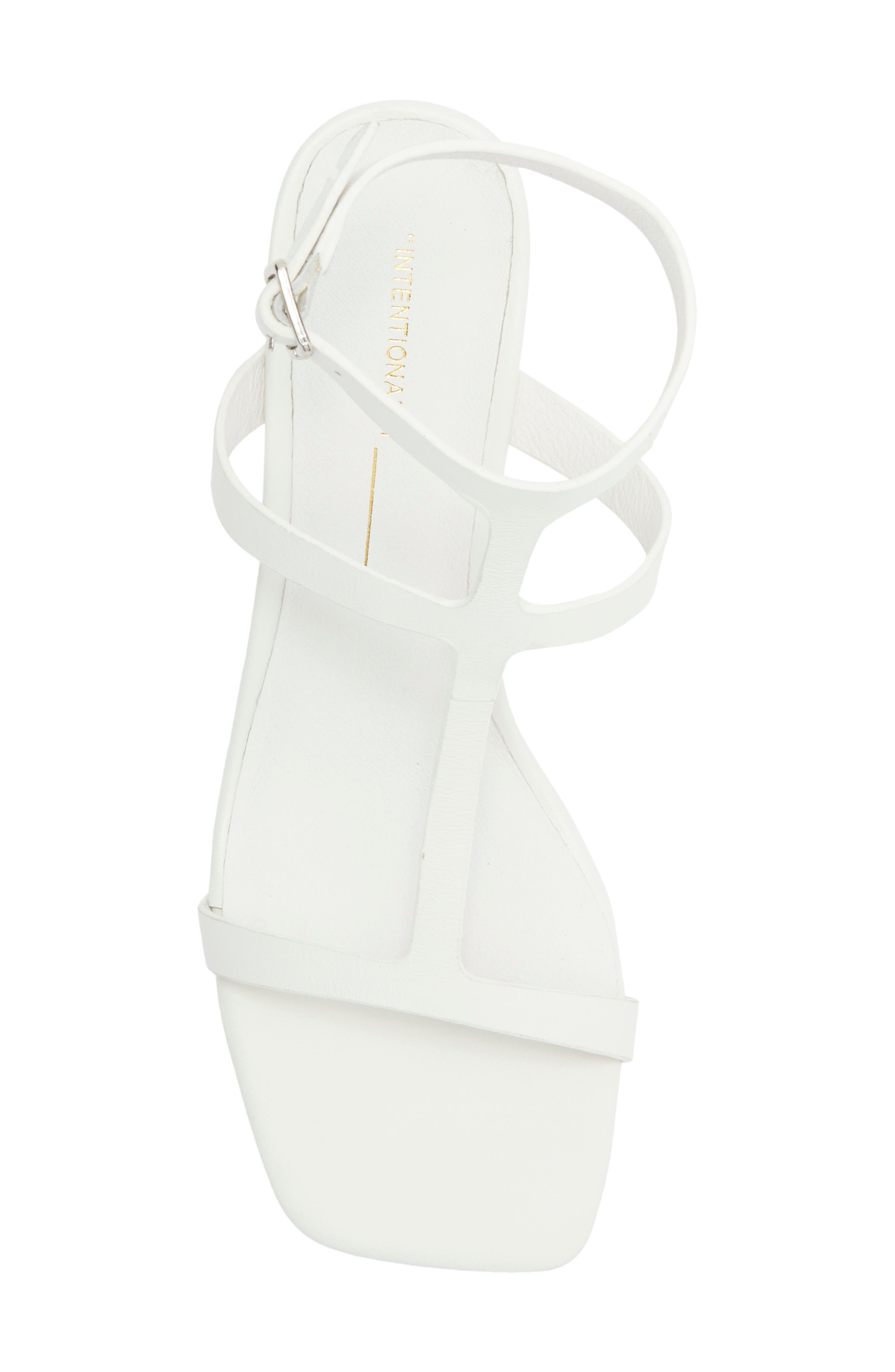 Semy Ankle Strap Wedge Sandal, Alternate, color, WHITE