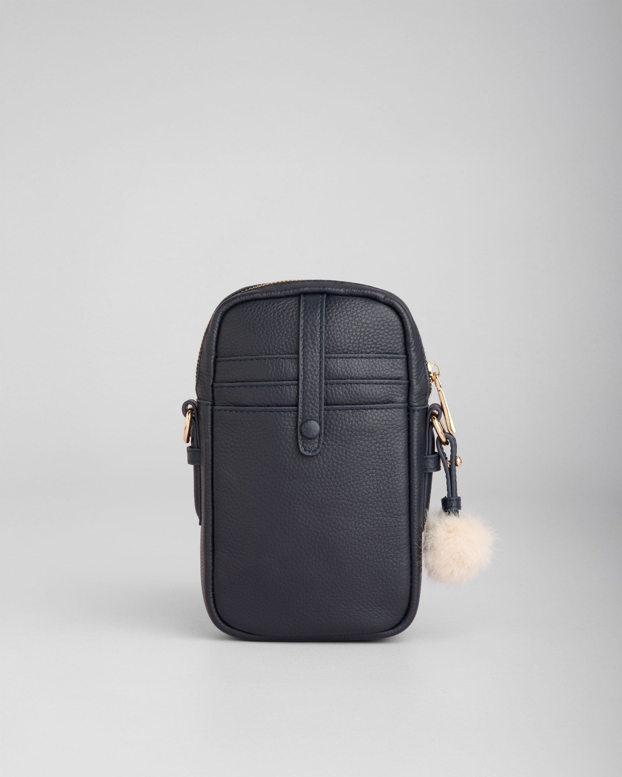 Pom Pom London Eaton Crossbody Bag, Alternate, color, Navy & Slate Blue