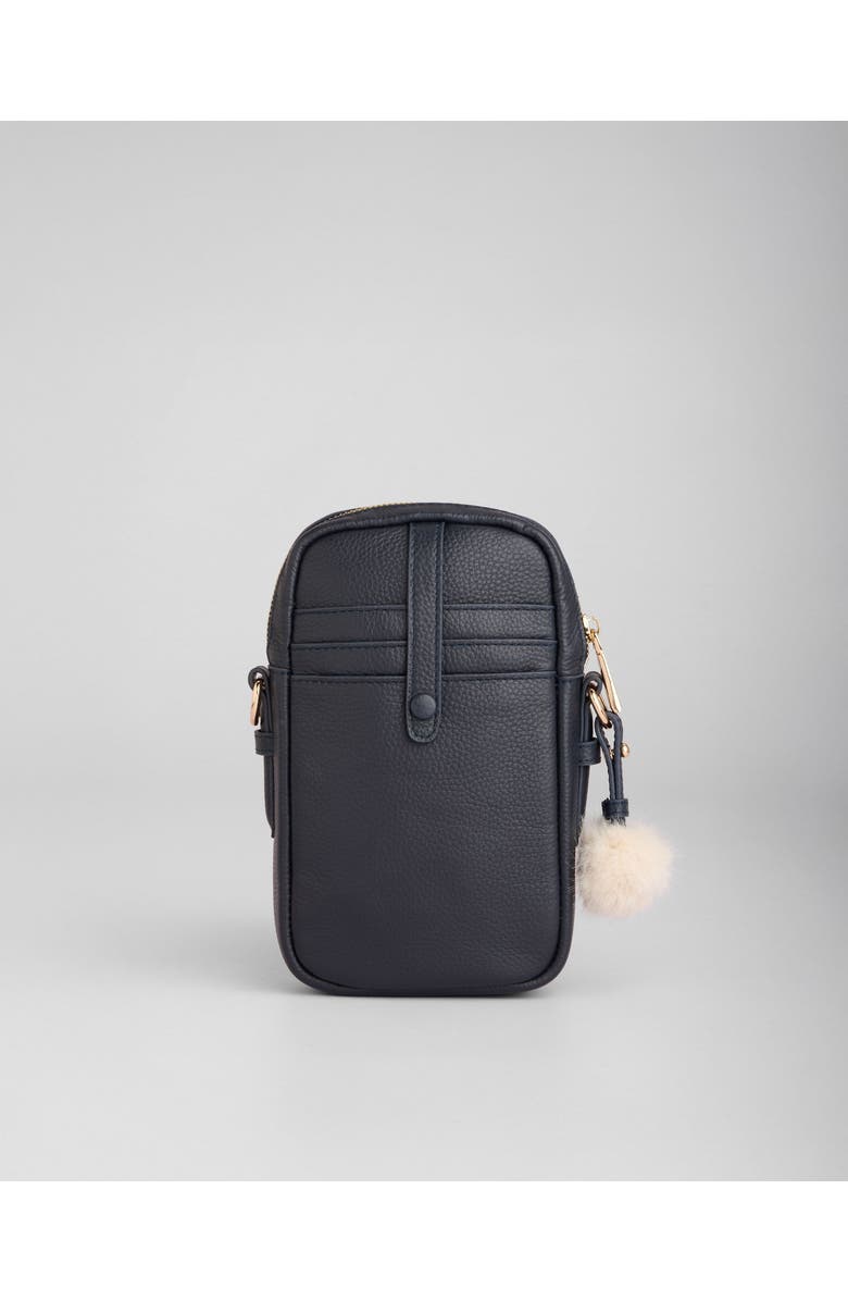 Pom Pom London Eaton Crossbody Bag, Alternate, color, Navy & Slate Blue