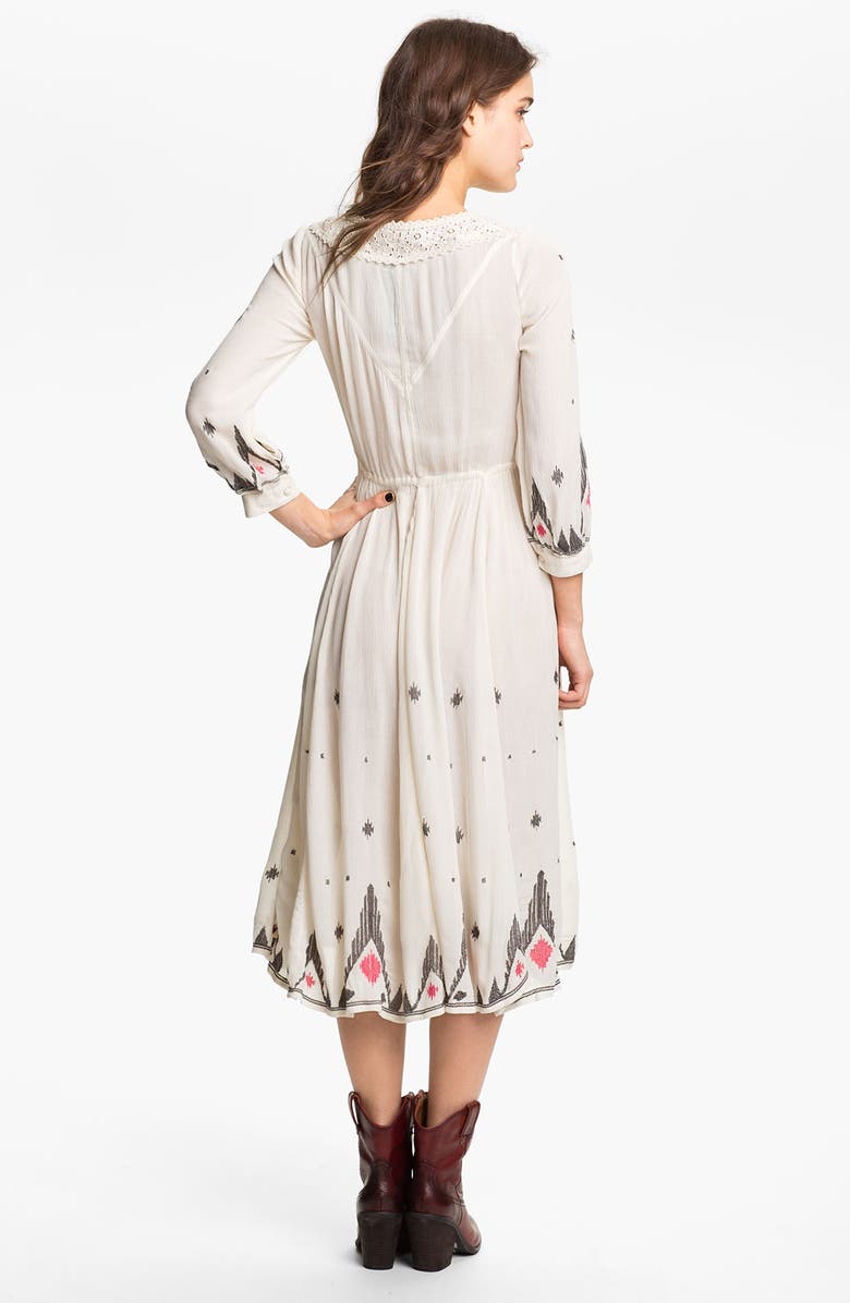 Free People 'Splendor' Embroidered Peasant Dress, Alternate, color,