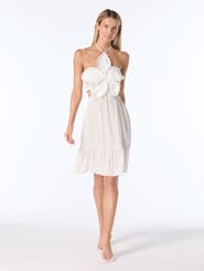 Vince Camuto Cut Out Cover Up Dress Swim