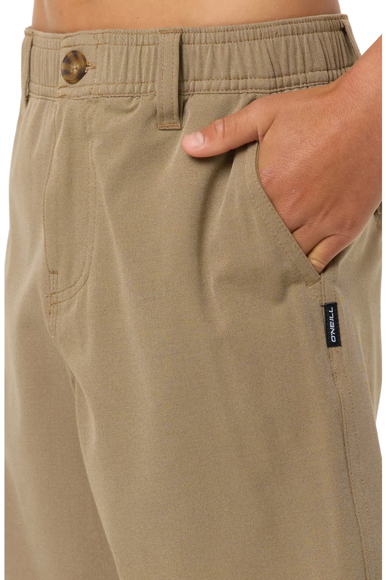 Kids' Reserve Light Check Water Repellent Shorts, Alternate, color, DARK KHAKI 2