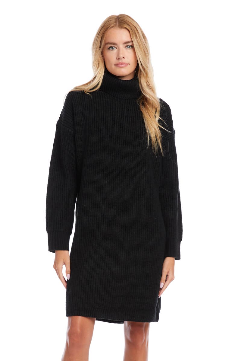 Karen Kane Long Sleeve Turtleneck Sweater Dress, Alternate, color,