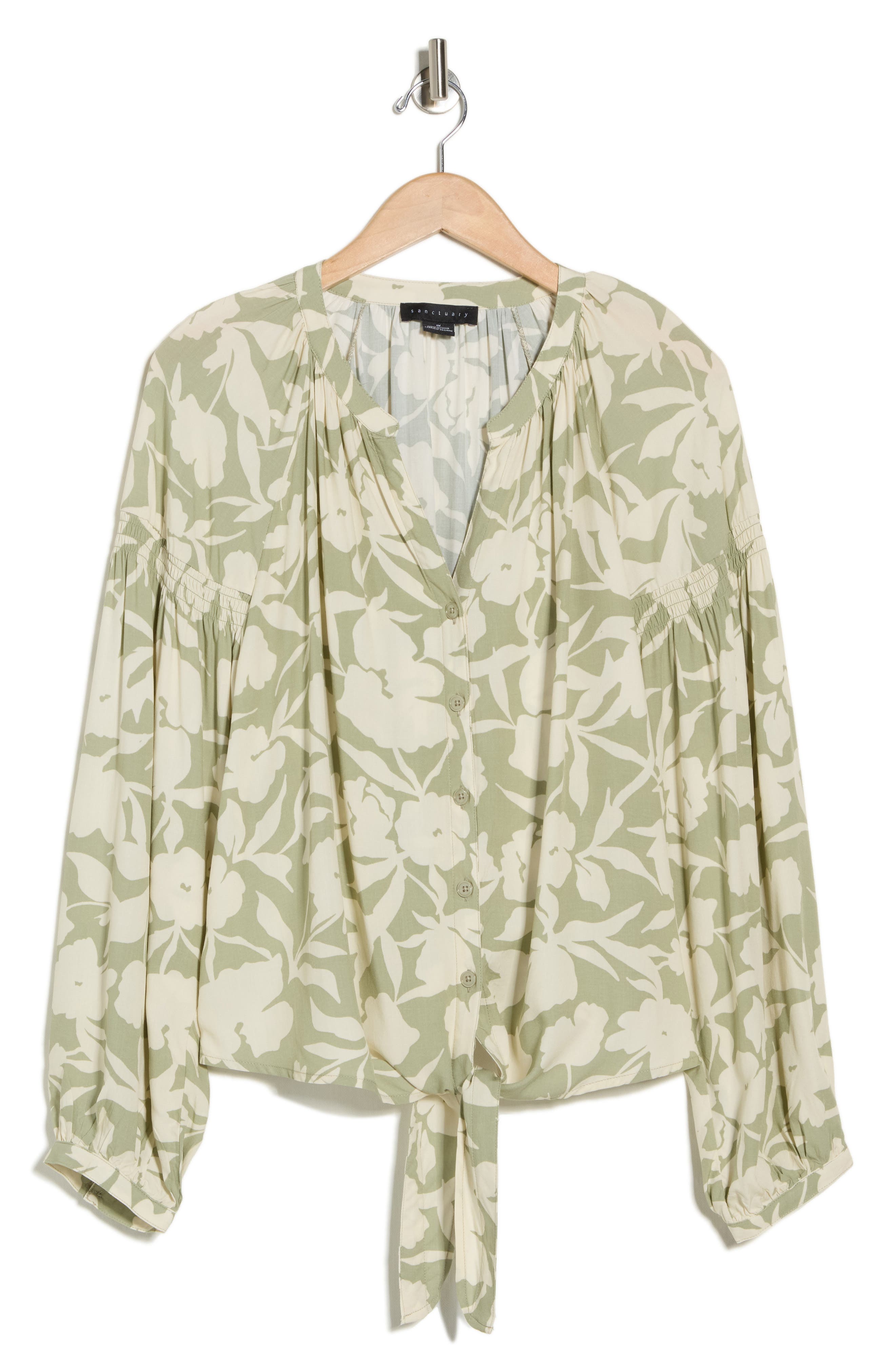 Sanctuary Tie Front Top