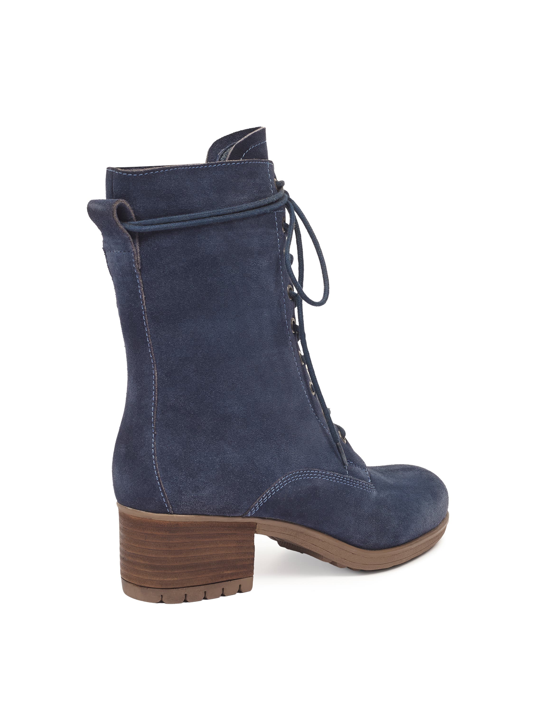Celtic & Co. BLOCK HEEL DERBY BOOT, Alternate, color, Navy
