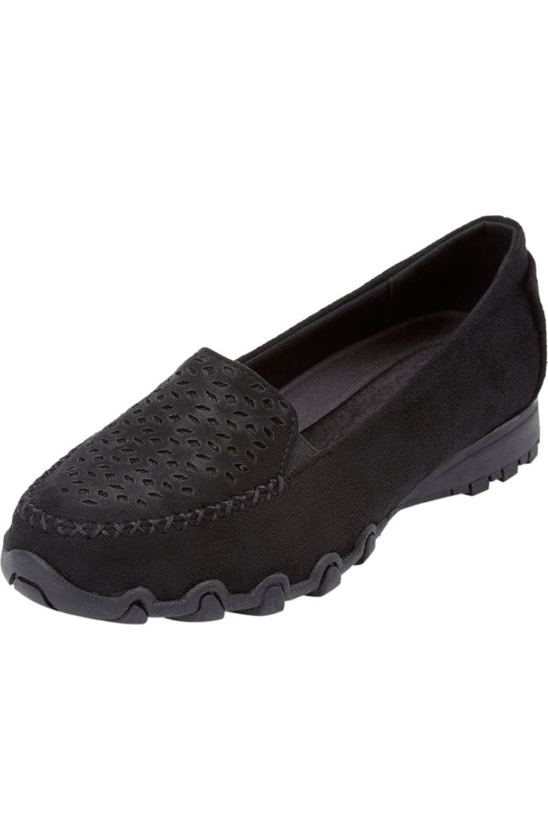 Comfortview The Pax Slip On Flat, Main, color, Black