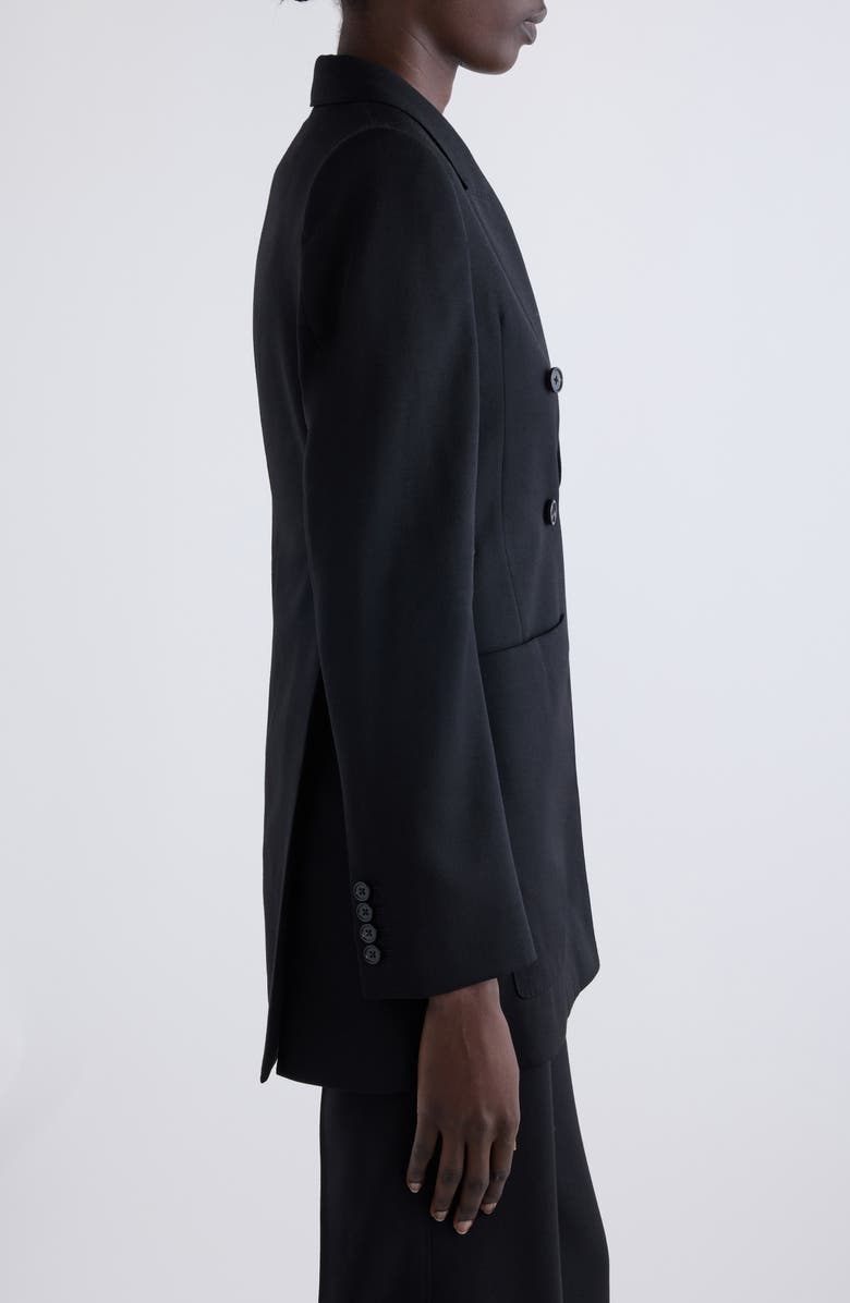 Chloé Double Breasted Wool Blazer, Alternate, color, Black