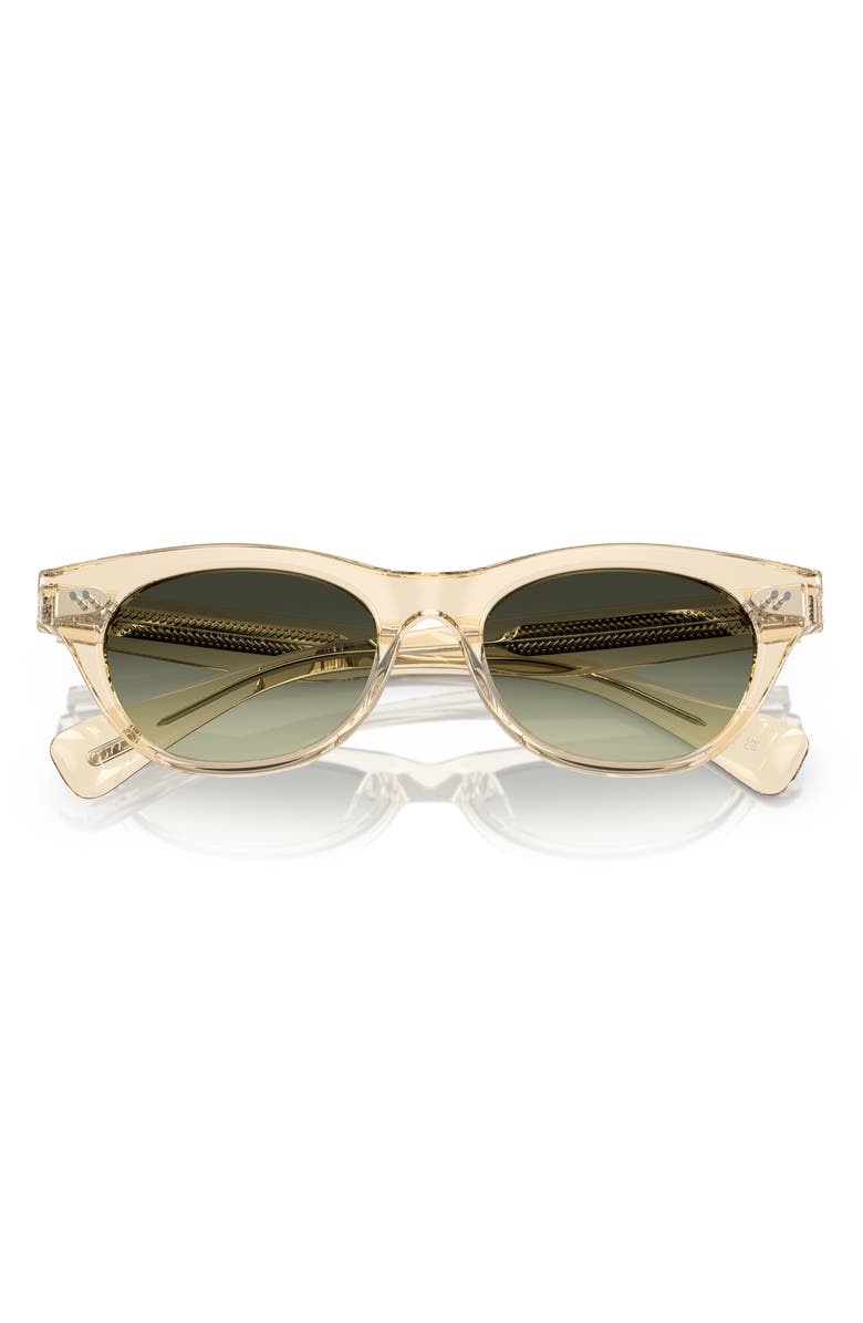 Oliver Peoples Avelin 52mm Gradient Square Sunglasses, Alternate, color, Green Gradient
